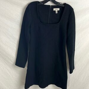 Cos xs square neck long sleeve dress xs
